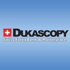 Логотип дилингово центра DukasCopy. Регистрация демо счета в дилинговом центре DukasCopy.